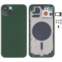 Back Housing Cover mit SIM -Kartenfach- und Seitenschlüssel und Kameraobjektiv für iPhone 13 (grün)