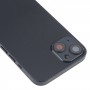 Para la cubierta posterior de la batería del iPhone 13 con teclas laterales y bandeja de tarjeta y alimentación + volumen de cable flexible y módulo de carga inalámbrica (negro)