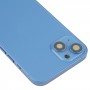 Per iPhone 13 Cover Battery Cover con tasti laterali e vassoio di schede e alimentazione + Volume Flex Cable e Modulo di ricarica wireless (blu)
