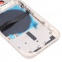 Für das iPhone 13 Batterie zurück -Abdeckung mit Seitenschlüssel- und Kartenschalen und Strom + Volumen Flex -Kabel- und drahtloses Lademodul (weiß)