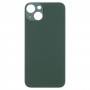 Лесен замяна на Big Camera Hole Glass Back Battery Cover за iPhone 13 Mini (Green)