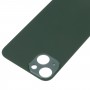 Лесен замяна на Big Camera Hole Glass Back Battery Cover за iPhone 13 Mini (Green)