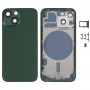 Задняя корпус с подносом для SIM -карты и боковыми клавишами и объективом камеры для iPhone 13 Mini (зеленый)
