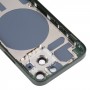 Couvercle de boîtier arrière avec plateau de carte SIM et touches latérales et objectif de caméra pour iPhone 13 Mini (vert)