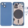 Back Housing Cover with SIM Card Tray & Side  Keys & Camera Lens for iPhone 13 Mini(Blue)