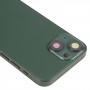 לאייפון 13 כיסוי אחורי סוללה מיני עם מקשי צד ומגש כרטיסים & Power + Volume Flex Cable ומודול טעינה אלחוטית (ירוק)