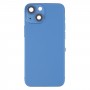 Per iPhone 13 Mini Battery Back Cover con tasti laterali e vassoio di schede e alimentazione + Volume Flex Cable e Modulo di ricarica wireless (blu)