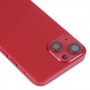 Für das iPhone 13 Mini -Akku -Rückzugabdeckung mit Seitenschlüssel- und Kartenschalen & Strom- und Strom -Flex -Kabel- und drahtloses Lademodul (rot)