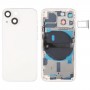 For iPhone 13 mini Battery Back Cover with Side Keys & Card Tray & Power + Volume Flex Cable & Wireless Charging Module(White)