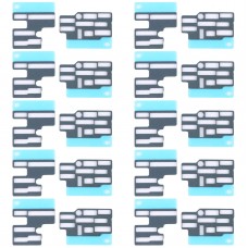 10套主板FPC连接器海绵泡沫垫，用于iPhone 13 mini