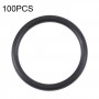 Anelli impermeabili per fotocamera posteriore da 100 pezzi per iPhone X-12 Pro Max (nero)