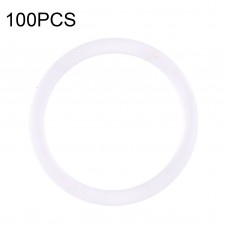 100 PCS Rear Camera Waterproof Rings for iPhone X-12 Pro Max (White) 