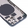 Задняя корпус с имитацией внешнего вида IP12 Pro для iPhone 11 Pro (темно -синий)