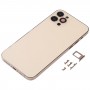 Back Housing Cover with Appearance Imitation of iP12 Pro for iPhone 11 Pro(Gold)