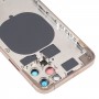 Copertina di alloggiamento posteriore con imitazione di aspetto di IP12 Pro per iPhone 11 Pro (Gold)