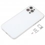 Okładka obudowa tylnej z wyglądem naśladowania IP12 Pro na iPhone 11 Pro (biały)