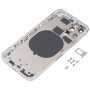 უკანა საცხოვრებლის საფარი IP12 Pro- ს გარეგნობის იმიტაციით iPhone 11 Pro (თეთრი)