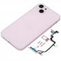 Back Housing Cover med utseende imitation av IP14 för iPhone XR (rosa)