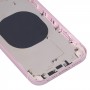 უკანა საცხოვრებლის საფარი IP14- ის გარეგნობის იმიტაციით iPhone XR (ვარდისფერი)