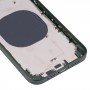 כיסוי לדיור אחורי עם חיקוי מראה של IP14 עבור iPhone XR (ירוק)