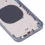 უკანა საცხოვრებლის საფარი IP14- ის გარეგნობის იმიტაციით iPhone XR (ლურჯი)