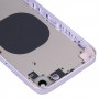 כיסוי דיור אחורי עם חיקוי מראה של IP14 עבור iPhone XR (סגול)