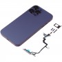 iPhone XRのIP14Proの外観を模したバックハウジングカバー（紫）