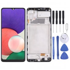 Original Super AMOLED LCD Screen For Samsung Galaxy A22 4G SM-A225F Digitizer Full Assembly with Frame