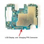 A Samsung Galaxy A51 5G SM-A516 10 PCS töltő FPC-csatlakozóhoz az alaplapon