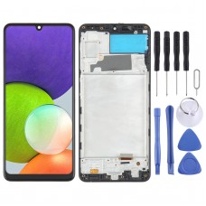 OLED LCD Screen for Samsung Galaxy A22 4G SM-A225 Digitizer Full Assembly with Frame