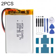 2pcs 523450 1000mAh Li-Polymer Battery Replacement 