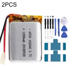 2pcs 103040 1200mAh Li-Polymer Battery Replacement 