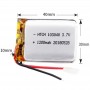 2pcs 103040 1200mAh Li-Polymer Battery Replacement