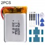 2PCS 602535 Reemplazo de batería de polímero LI