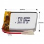 2pcs 402030 180mAh Li-Polymer Battery Replacement