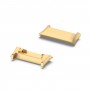 For OPPO Watch Free 1 Pair Metal Watch Band Connector(Gold)