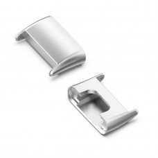 For Xiaomi Mi Band 7 Pro 1 Pair Metal Watch Band Connector(Silver)
