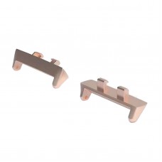 For OPPO Watch3 Pro 46mm 1 Pair 22mm Metal Watch Band Connector(Rose Gold)