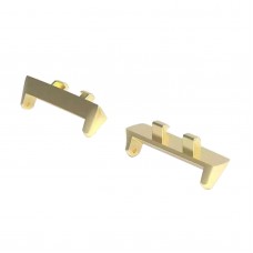 For OPPO Watch3 Pro 46mm 1 Pair 22mm Metal Watch Band Connector(Gold)