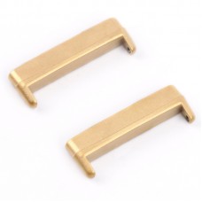 For Fitbit Versa 4 / Sense 2 1 Pair Universal Metal Watch Band Connectors(Gold) 