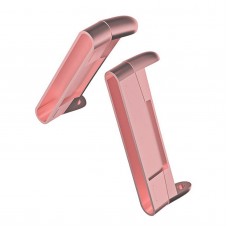 For Fitbit Versa 4 / Versa 3 / Sense 2 1 Pairs Watch Band Connector(Rose Pink)