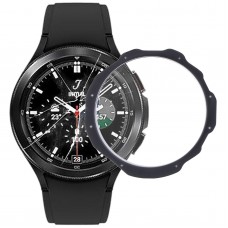 Für Samsung Galaxy Watch4 Classic 42mm SM-R880 Originales Vorderbild-Außenglasobjektiv (schwarz)