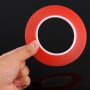 10 pcs de ancho de 2 mm cinta adhesiva de doble cara, longitud: 25 m (rojo)