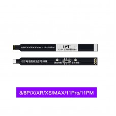对于iPhone 8 /8 plus / x / xr / xs / xs max / 11 Pro / 11 Pro Max I2C电池启动带测试弹性电缆