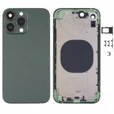 Frosted Frame Back Housing Cover med utseende imitation av IP13 Pro för iPhone XR (Green)