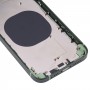 כיסוי דיור אחורי מסגרת חלבית עם חיקוי מראה של IP13 Pro עבור iPhone XR (ירוק)