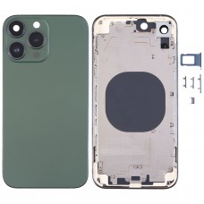Electroplated Frame Back Housing Cover with Appearance Imitation of iP13 Pro for iPhone XR(Green) 