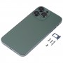 Electroplated Frame Back Housing Cover with Appearance Imitation of iP13 Pro for iPhone XR(Green)