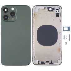 Okładka obudowy ze stali nierdzewnej z wyglądem imitacją IP13 Pro dla iPhone XR (zielony)