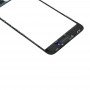 Para lente de vidrio exterior de la pantalla frontal para iPhone 8 Plus con marco de bisel de pantalla LCD frontal (negro)